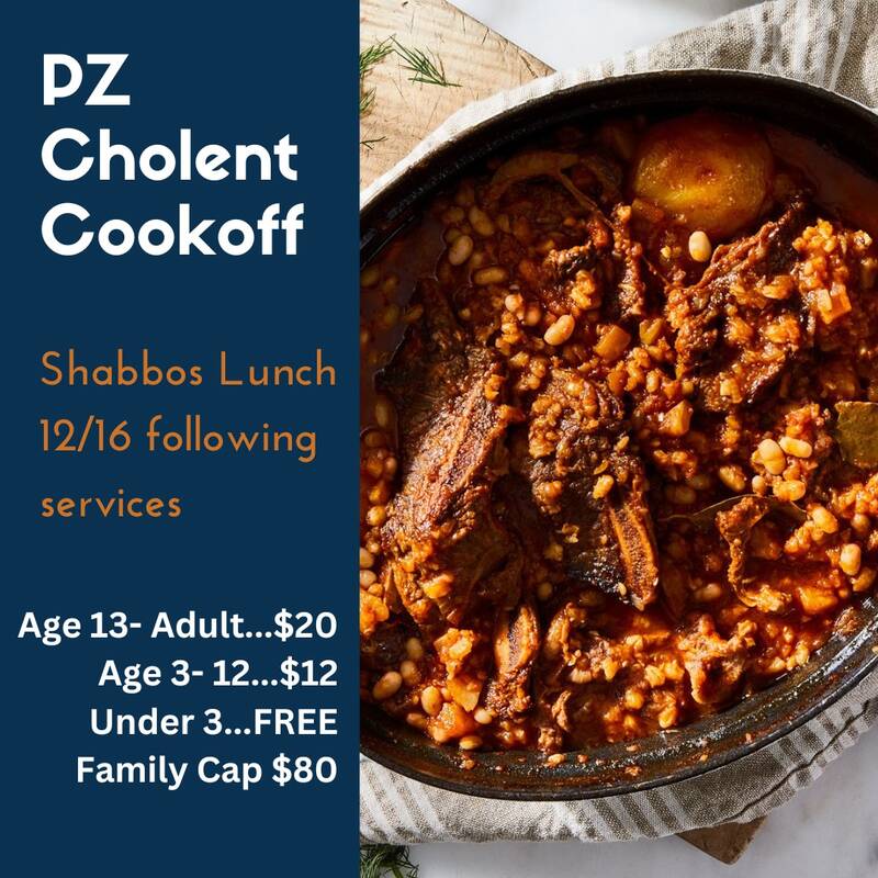 Banner Image for PZ Cholent Cookoff - Shabbos Lunch